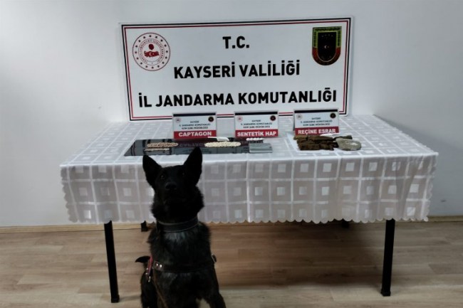 Kayseri Kocasinan da Jandarma dan uyuşturucu operasyonu Gündem Haberler