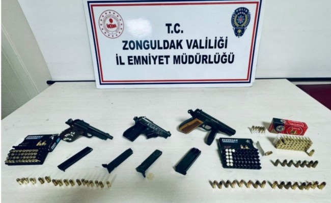 Kozlu'da silah tüccarı operasyonu