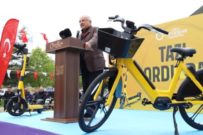 Ordu'da elektrikli skuter ve bisiklet dönemi başladı