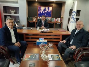 Kdz. Ereğlide Müftü Harun Aydoğduya Murat Sesliden Hayırlı Olsun Ziyareti