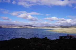 ASKİden Çamlıca Barajına yüzer su pompası